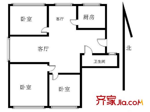 海信海安新居2室 戶(hù)型圖