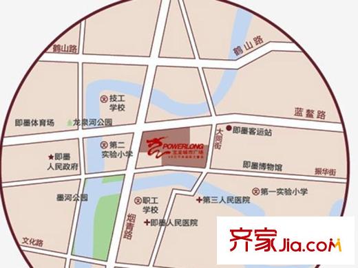即墨寶龍城市廣場(chǎng)小區(qū)區(qū)位圖
