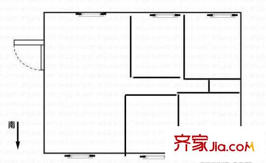世家花園 2室 戶型圖