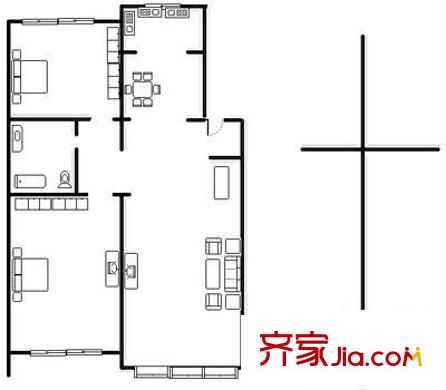 榮馨苑 2室 戶型圖