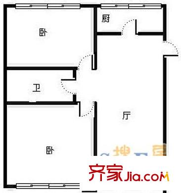 榮馨苑 2室 戶型圖