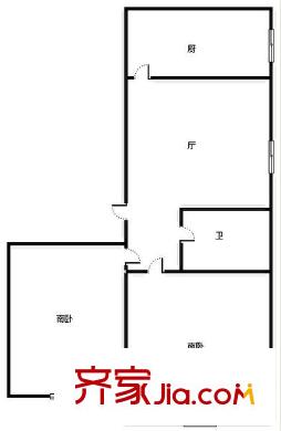鎮(zhèn)江北路小區(qū)戶(hù)型圖2室戶(hù)型圖 2室1廳1衛(wèi)1廚