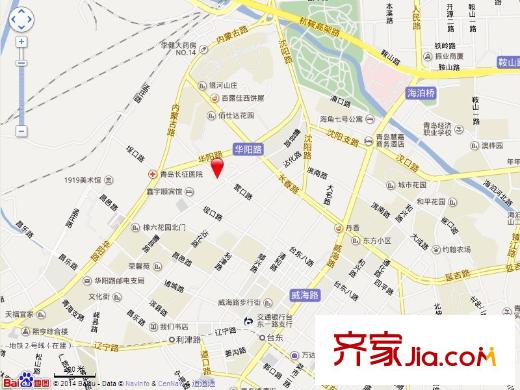 威海路步行街二期交通圖
