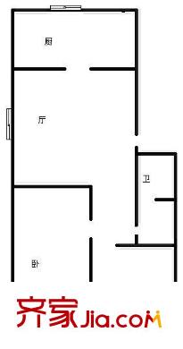 和平花園 2室 戶型圖