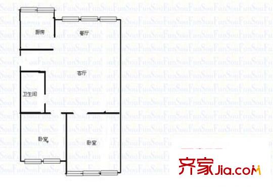 幸福家園 4室 戶型圖