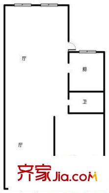 華新園小區(qū) 2室 戶型圖
