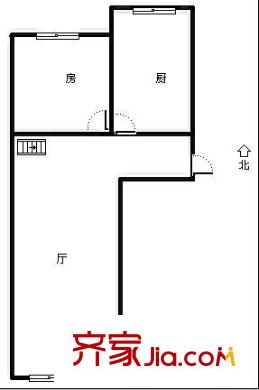 華新園小區(qū) 2室 戶型圖