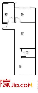 華新園小區(qū) 2室 戶(hù)型圖