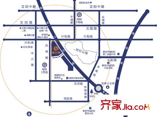 城中城區(qū)位圖