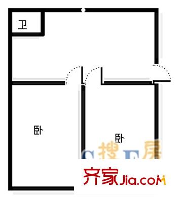 匯泉雅居 2室 戶型圖