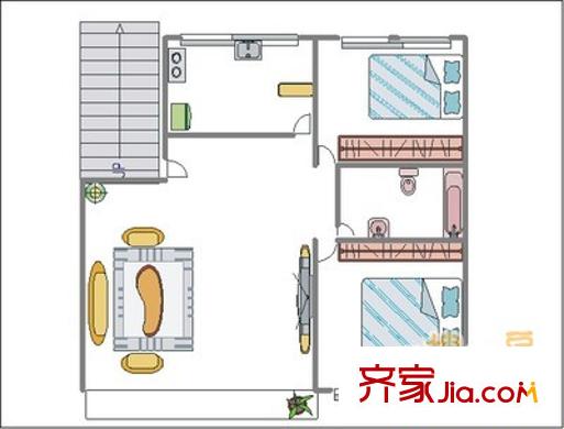 長(zhǎng)安華福園戶型圖天一蘭亭 2室 戶型圖 2室1廳1衛(wèi)1廚