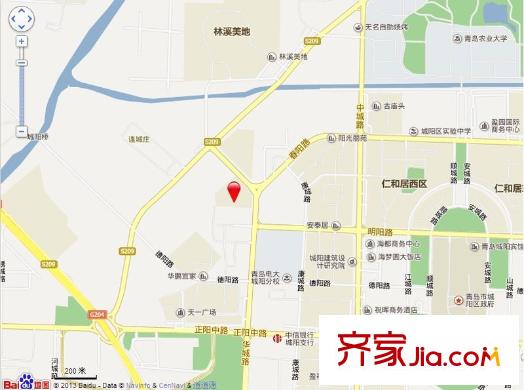 長(zhǎng)安華福園交通圖