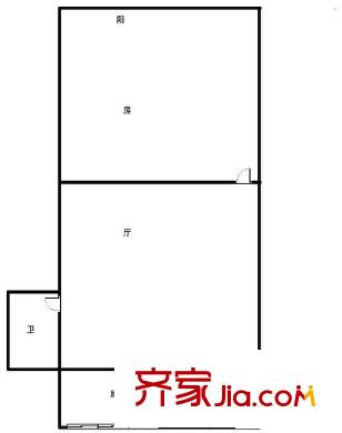東仲小區(qū) 1室 戶型圖