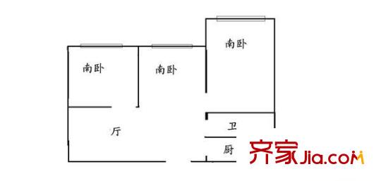 東仲小區(qū) 3室 戶型圖