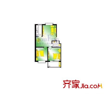 怡和嘉園 2室 戶型圖
