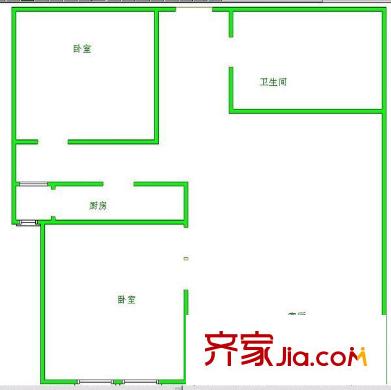 怡和嘉園 2室 戶(hù)型圖