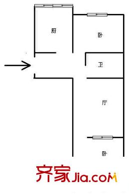 天賜良園 2室 戶型圖
