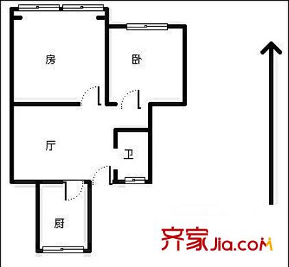 天賜良園 2室 戶型圖