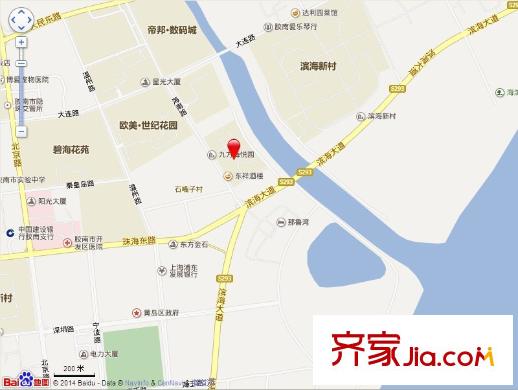 九方海悅?cè)A庭交通圖