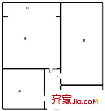 海琴廣場 2室 戶型圖