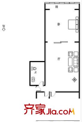 康順家園 3室 戶型圖