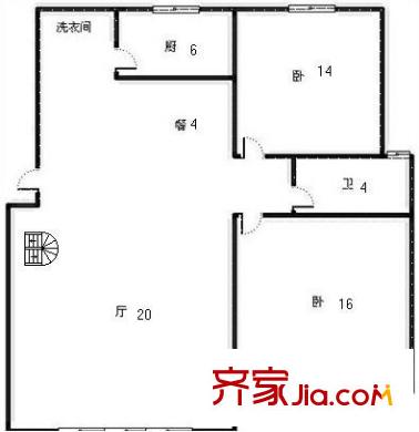 鴻泰雅園 3室 戶型圖