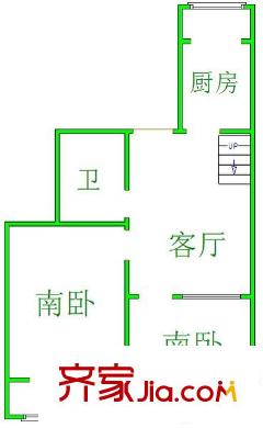 金瑞小區(qū)戶型圖2室戶型圖 2室1廳1衛(wèi)1廚