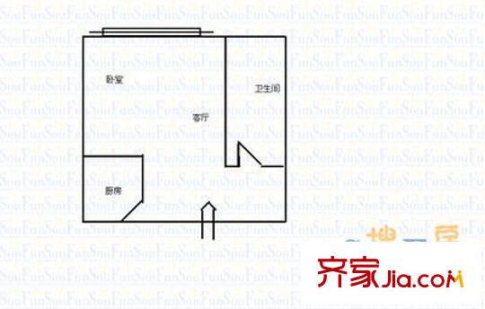 隆基家源戶型圖隆基家園 1室 戶型圖 1室1廳1衛(wèi)1廚