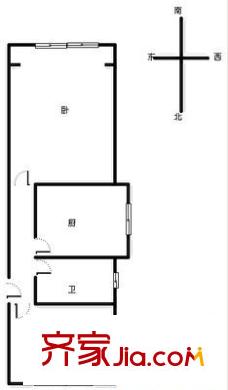 華陽路小區(qū) 2室 戶型圖