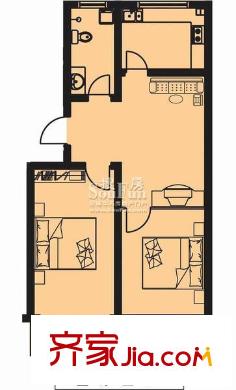 海濱花園麗景苑戶型圖戶型 2室2廳1衛(wèi)