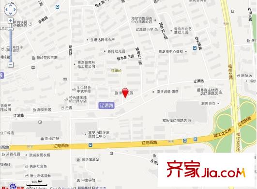 新嶺花園二期交通圖
