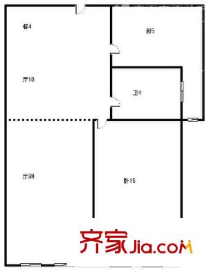 華陽慧谷戶型圖1室戶型圖 1室2廳1衛(wèi)1廚