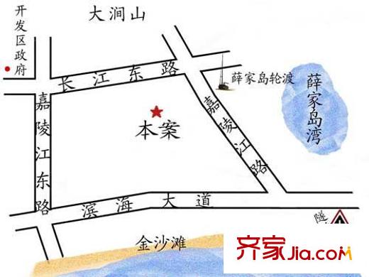 益青怡情海岸交通圖