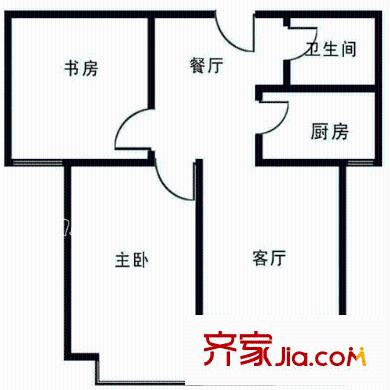 益青怡情海岸戶型圖標準層二居室 2室2廳1衛(wèi)