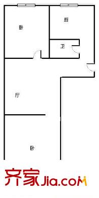 鎮(zhèn)江路11號(hào)戶型圖2室戶型圖 2室1廳1衛(wèi)1廚