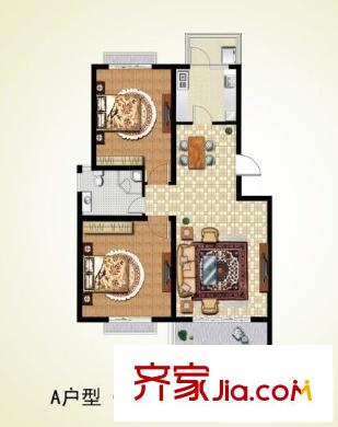 鑫江拉菲莊園戶型圖A戶型 