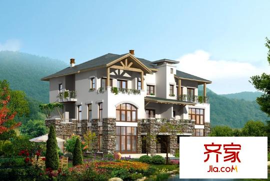 萬科青島小鎮(zhèn)獨棟別墅效果圖