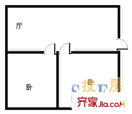 廬山小區(qū) 2室 戶型圖