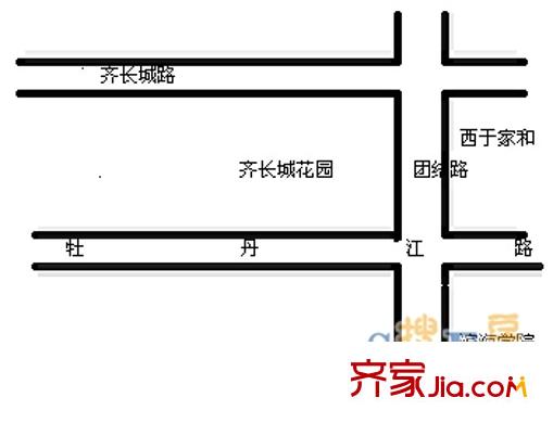 齊長城花園交通圖 外景圖