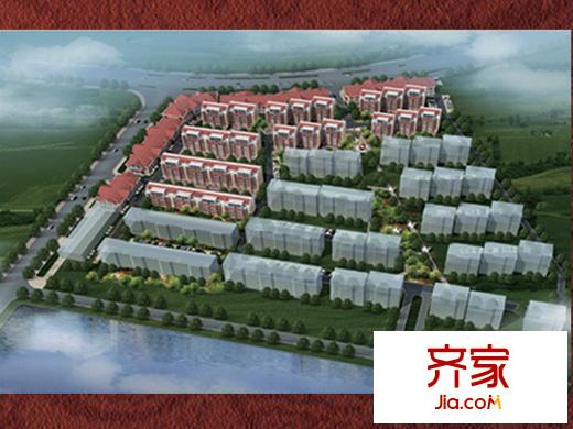 華麗澄月湖畔外景圖鳥瞰圖