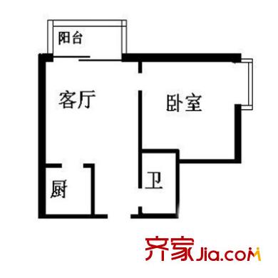 夾嶺溝小區(qū) 1室1廳