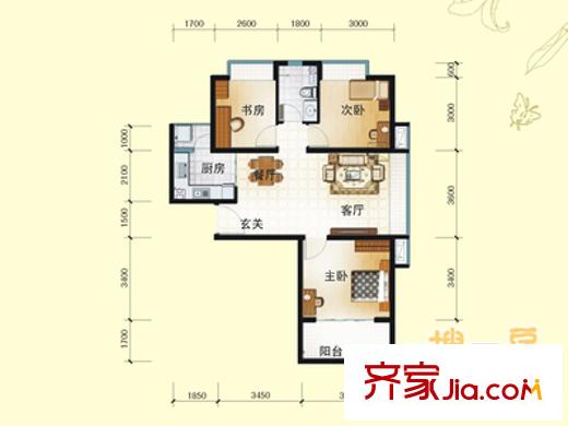 成泰小區(qū) 2室 戶型圖