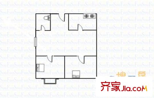 海信南嶺風(fēng)情 3室 戶型圖