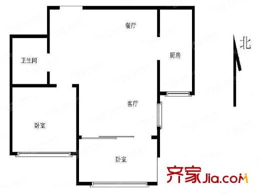 香緹樹2室 戶型圖