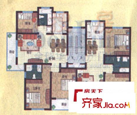 御墅臨楓戶型圖3室2廳2衛(wèi)