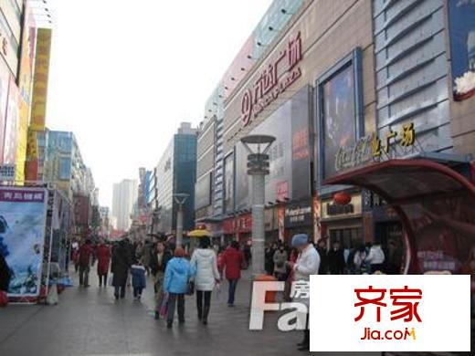 威海路步行街外景圖 
