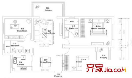 唐島金灣 7室 戶型圖
