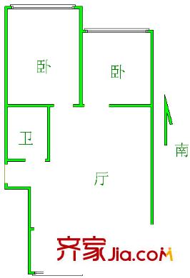 中房?云溪小區(qū)戶型圖云溪小區(qū) 2室 戶型圖 2室2廳1衛(wèi)1廚