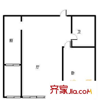 如意家園 2室 戶型圖