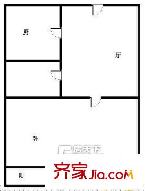 虎山路小區(qū)戶型圖1室 戶型圖 1室1廳1衛(wèi)1廚